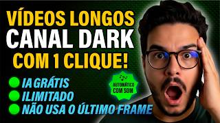 Create LONG AI VIDEOS for Dark Channels with 1 CLICK! 100% FREE and UNLIMITED! (Monetize quickly)