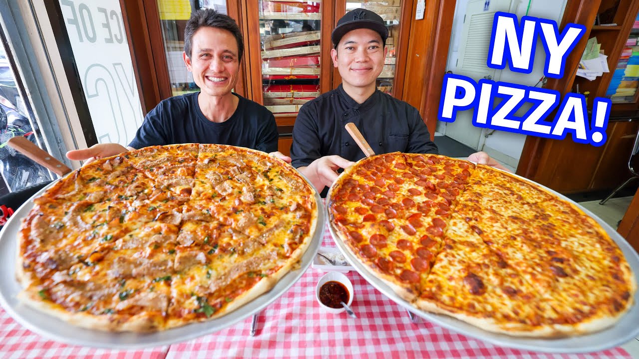 New York Pizza! 18 Inches Pepperoni + Cheese NYC Style Pizza!