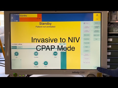 VN500 Invasive to NIV CPAP Mode
