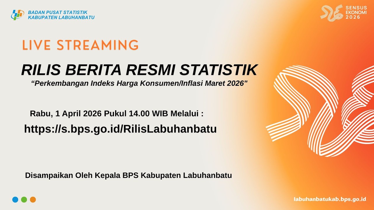 Berita Resmi Statistik Perkembangan Indeks Harga Konsumen/Inflasi Maret 2026 Kab. Labuhanbatu
