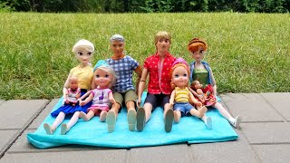 Backyard fun ! Elsa &amp; Anna toddlers - games - Chelsea - games - bird