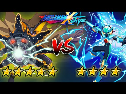 Bass GS 5* Vs DiVE Cross MegaMan 4* - Mega Man X DiVE (Mobile Controls PvP)