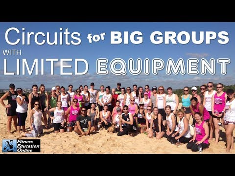 Circuit for Big Groups with Limited Equipment | FITNESS EDUCATION ONLINE