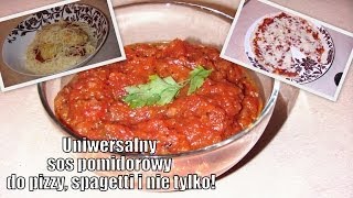 Łatwy przepis - Uniwersalny sos pomidorowy - dip, pizza, spagetti i nie tylko