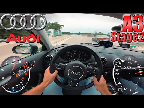 Audi A3 1.8T Stage 2 | 0-200 km/h & TopSpeed on Autobahn✔