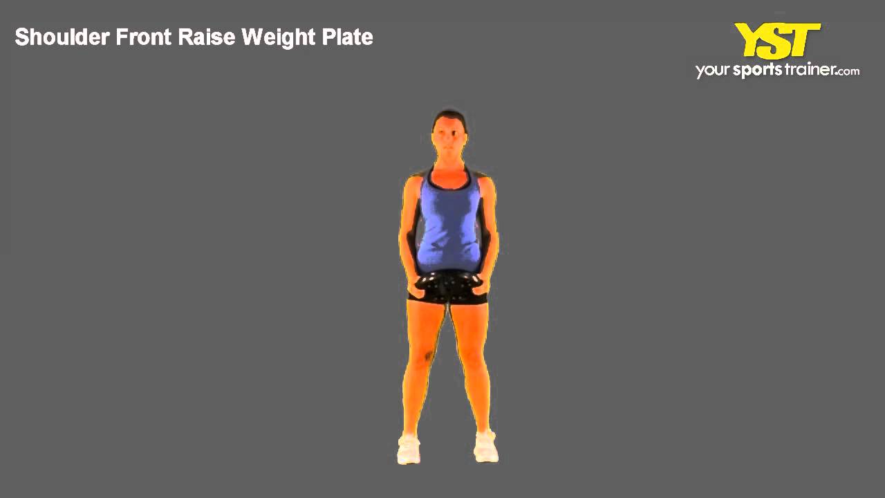 Shoulder Front Raise Weight Plate