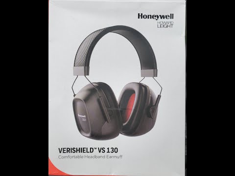Honeywell VS130 Black VeriShield Earmuffs  Advanced Hearing Protection for Industrial Safety