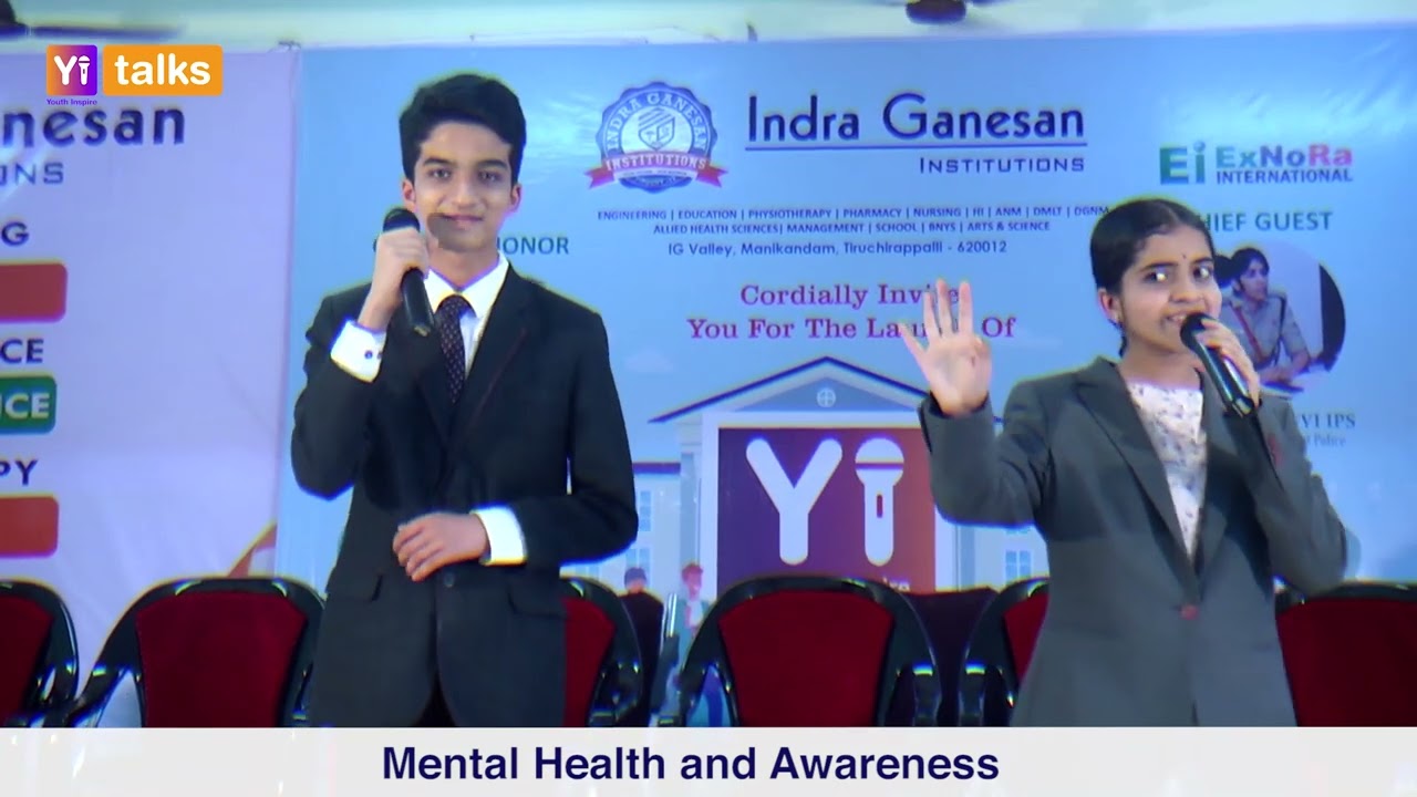 Yi Talks | Mental Health & Awareness | Indira Ganesan Group of Institutions, Trichy, India