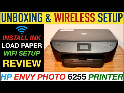 Thumbnail for HP Envy Photo 6255 Unboxing & Wireless SetUp, Install SetUp Ink, Load Paper & Review
