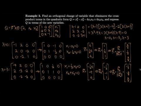 Linear Algebra 7.3 Quadratic Forms