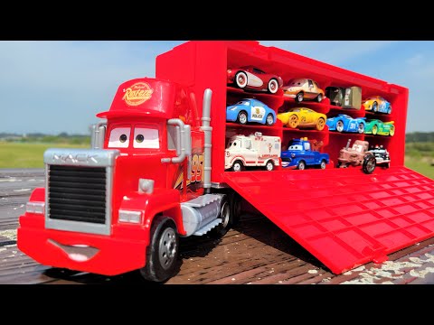 More than 50 Toy Cars Mini Car \u0026 Big Mac Trailer | Car Videos For Kids