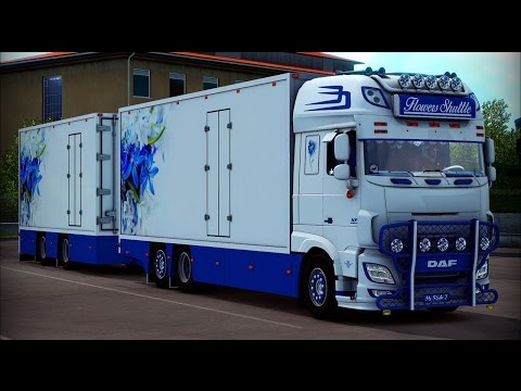 [ETS2 v1.22] DAF XF116 Flower Shuttle + Cabin DLC