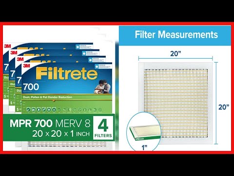iltrete 20x20x1 AC Furnace Air Filter, Merv 8 MPR 700, Dust, Pollen, & Pet Dander, 4 Pack