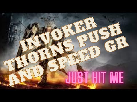 Diablo 3 Season 28 Crusader Invoker Thorns speed and GR push build.