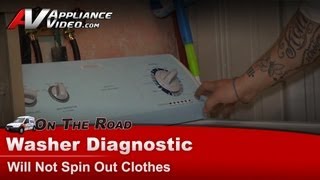 Crosley Washer Repair - Will Not Spin Out Clothes - CAW9244XQ4