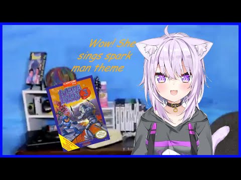 Okayu sings Spark Man theme