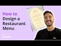How to Create a Simple Restaurant Menu with Canva - Canva Demo