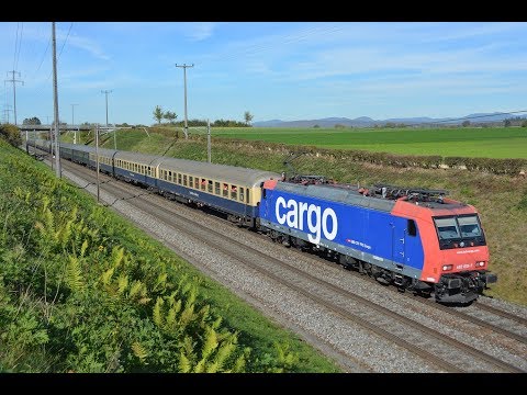 Bözberg Bahnverkehr am 25.10.18 – "Re 482 mit Fanzug"