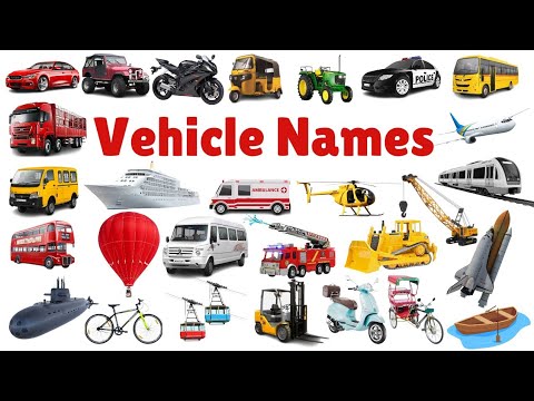 Vehicle Names | Types of Vehicles in English |Vehicles Vocabulary Words| Mode of Transport #vehicle
