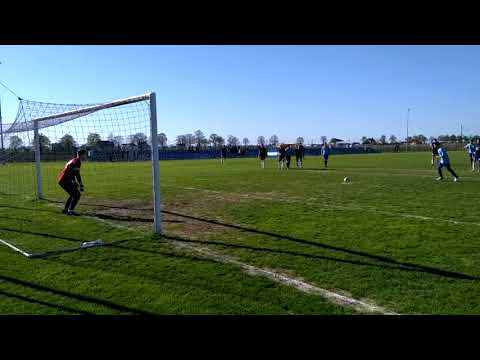 Masato Hayashi - rzut karny w meczu Mustang Ostaszewo - Pomorzanin Serock