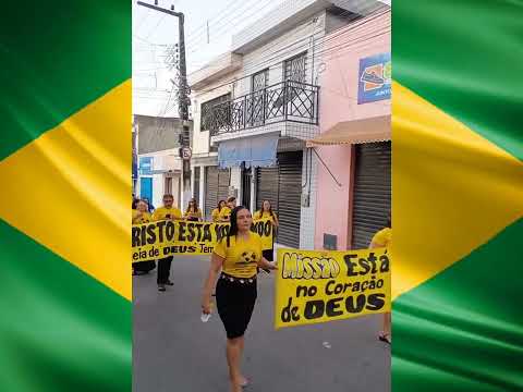 Campanha Evangelística Cristo Está Voltando. Desfile Cívico 2026. #assembleiadedeus #desfile #jesus 