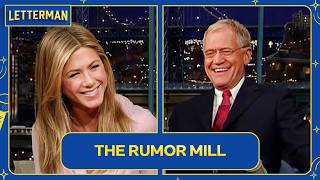Jennifer Aniston Spills Too Much Tea | David Letterman