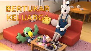 Download lagu Bertukar Keluarga | Kartun Anak Bahasa Indonesia | Shimajiro Bahasa Indonesia mp3