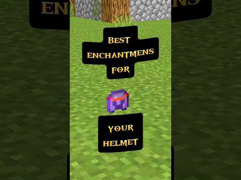 Ultimate Helmet Enchantments Revealed! 😱 #Minecraft