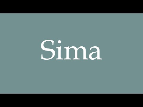 How to Pronounce ''Sima'' Correctly in French