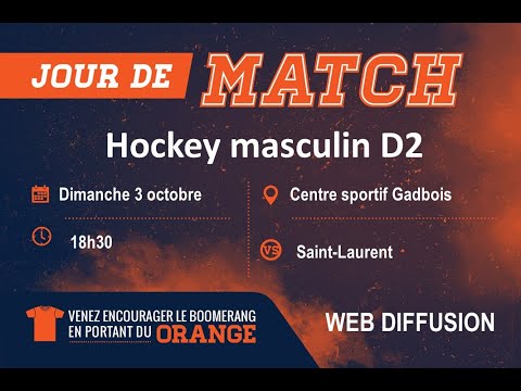 Hockey collégial masculin D2 - Patriotes de Saint-Laurent vs Boomerang du Cégep André-Laurendeau