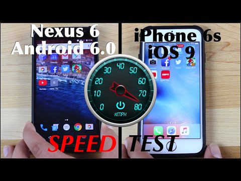 iOS 9 Iphone 6s VS Nexus 6 Android 6.0 Marshmallow SPEED TEST!