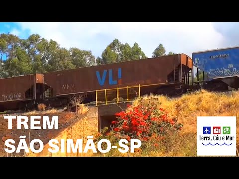 TREM PASSANDO PELA CIDADE - |SÃO SIMÃO/SP|