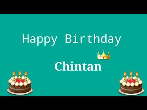 Happy Birthday Chintan | Happy Birthday Wishes For C Alphabet Names