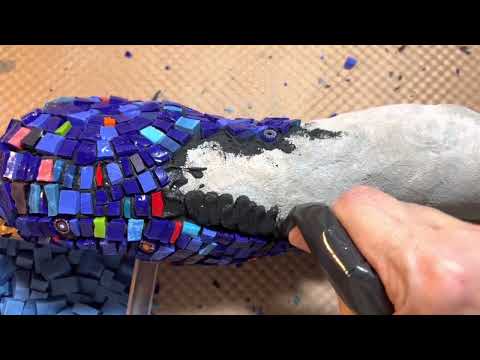 Ep. 119 MAKING A SMALTI MOSAIC GARDEN SCULPTURE & A Bit of Studio Organization!