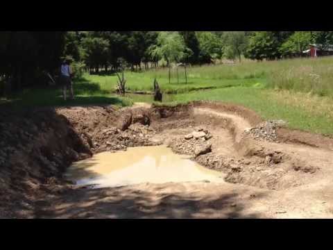 Fishing Pond Expansion Progress – Lining with Clay