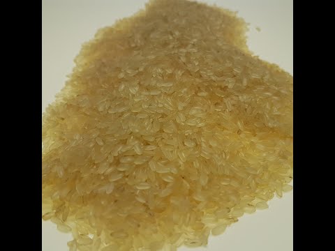 Golden round parboiled rice, 25 kg, jute bag