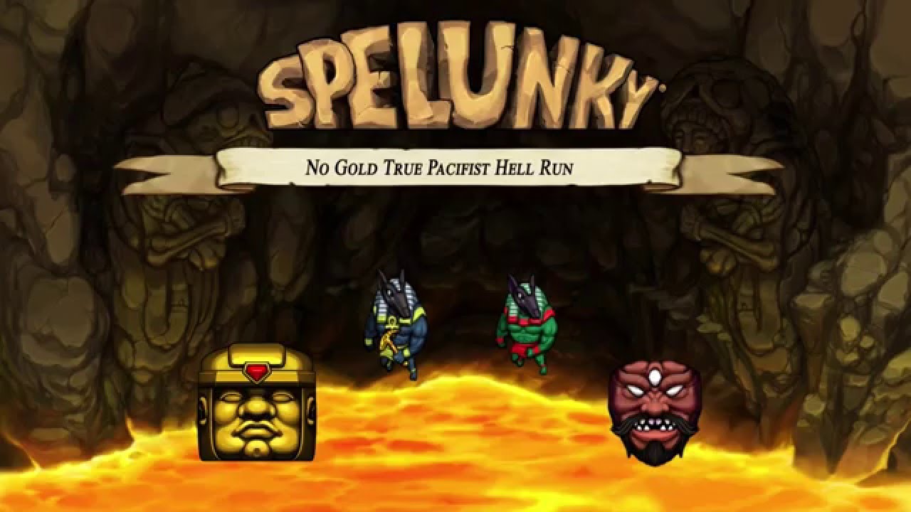 Spelunky No Gold True Pacifist Hell Run - YouTube