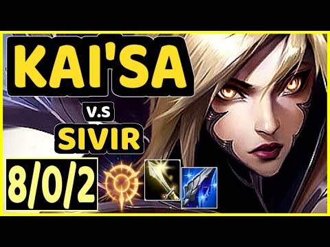 NUCLEAR (KAI'SA) vs SIVIR - 8/0/2 KDA BOTTOM ADC CHALLENGER GAMEPLAY - KR