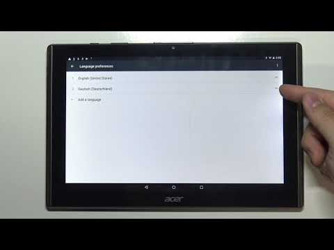 How to Change Language in ACER B3-A40 Iconia One 10 – Set Up Default Language