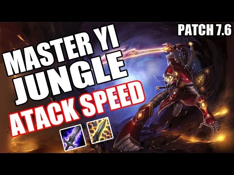 BUILD COM MUITA VELOCIDADE DE ATAQUE É VIÁVEL ? - MASTER YI JUNGLE GAMEPLAY