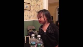 Maddie at 26 months singing Love Yourself (Kidz Bop version)