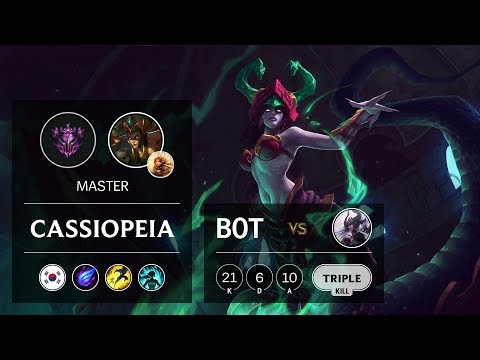 Cassiopeia Bot vs Syndra - KR Master Patch 10.1