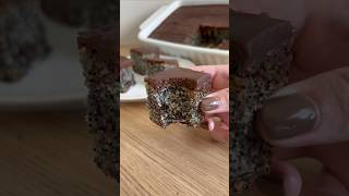 Poppy Seed Cake with chocolate 🍫🍫🍫 #poppy #chocolate #cake #yummy #tasty #recipe