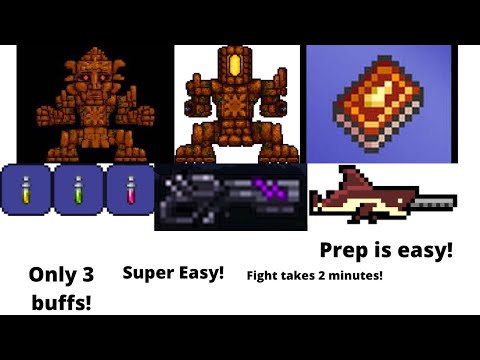 EASIEST GOLEM TUTORIAL!(TERRARIA 1.4!)