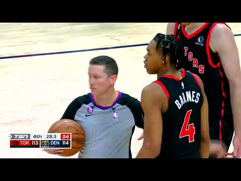 Scottie Barnes got ejected on last seconds