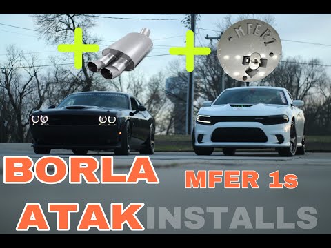 392 CHALLENGER GETS BORLA CATBACK EXHAUST INSTALLED/CHARGER RT ADDS MFER 1S ON ACTIVE EXHAUST!!!!!