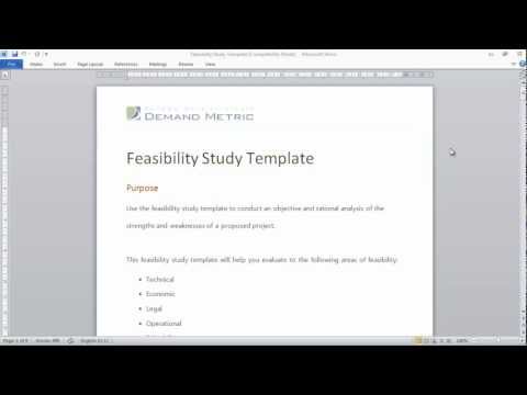 , title : 'Feasibility Study Template'