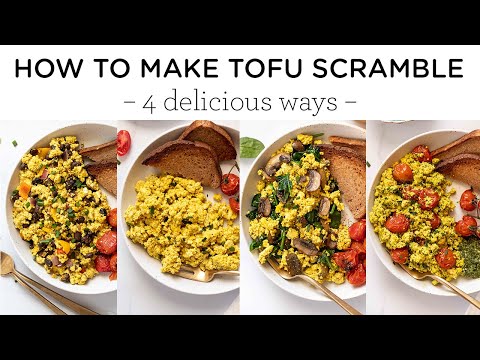 TOFU SCRAMBLE RECIPE ‣‣ 4 amazing ways!