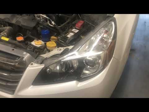 Disconnecting windshield washer sensor for 2013 Subaru Outback