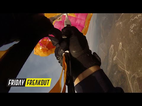 Friday Freakout: Dangerously Low Opening, Skydiver Can't Find Reserve Handle After Cutaway